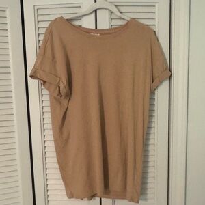 H&M Women’s Tshirt Dress Tan Coverup